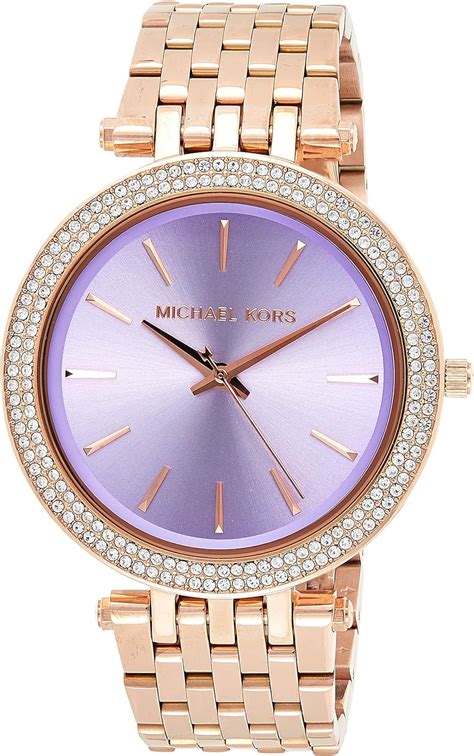 Michael Kors Women's Darci Rose Gold Stainless & Crystal 